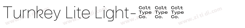 Turnkey Lite Light字体转换